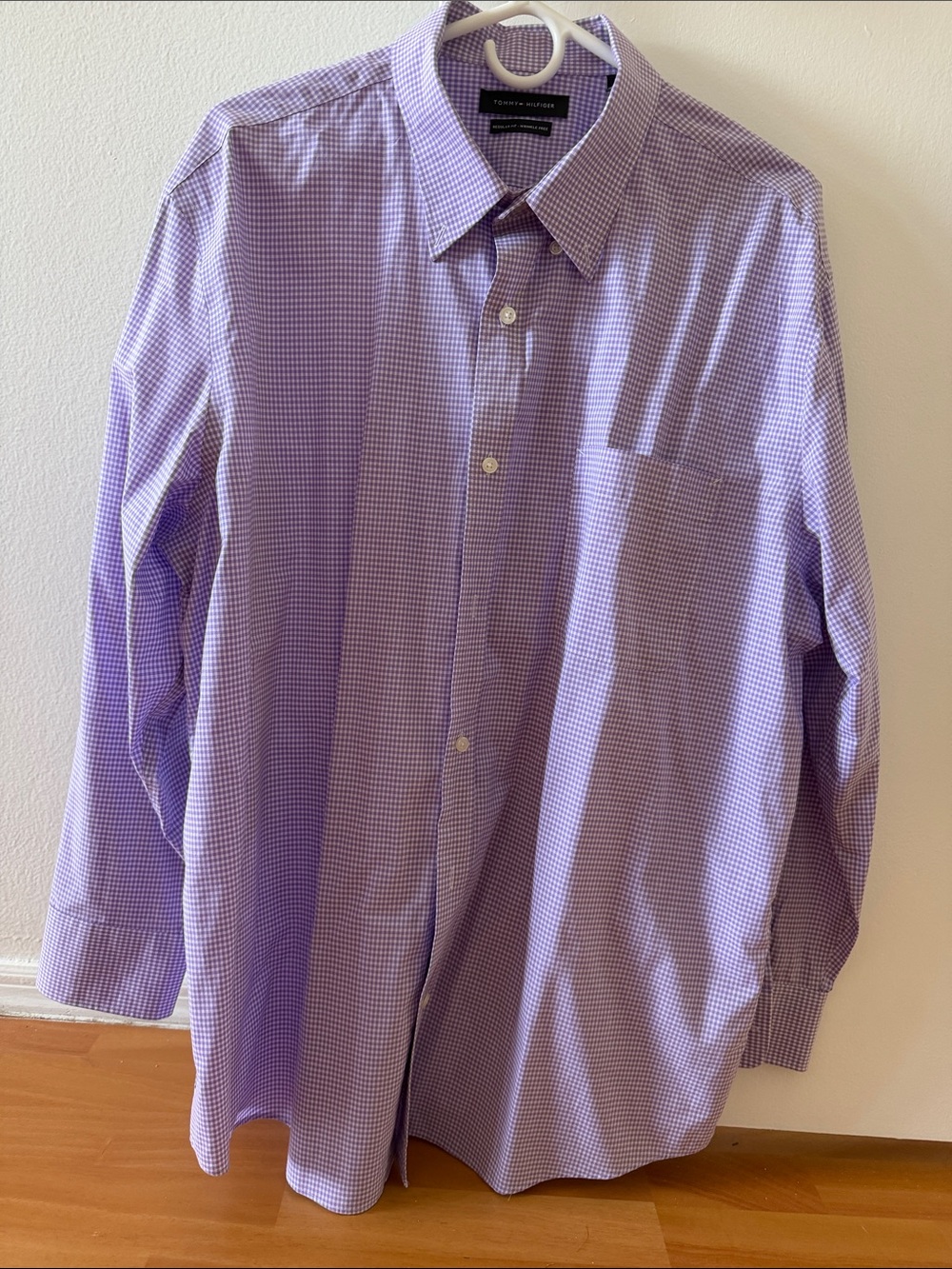 Tommy Hilfiger Lavender Check Dress Shirt